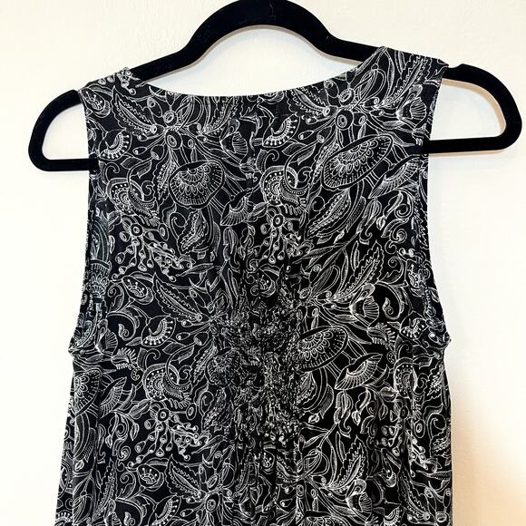 River Floral Pattern Midi Dress  Size S Laganlook Boho Hippie - Picture 6 of 10